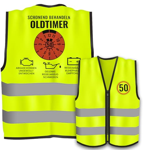 Weste für 50. Geburtstag - Witzige Geschenkideen für Männer und Frauen