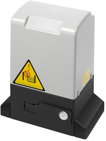 Schiebetoröffner, Schiebetorantrieb mit 2 Fernbedienungen, Automatischer Schiebetorantrieb Elektrischer, Elektrischer Rolltormotor für Auffahrten, geeignet für Privathäuser, Farmen, Ranches (550W)