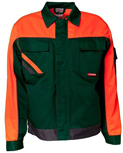 Planam bundjacka Visline V1, storlek 54, grön/orange/schefer, 2412054