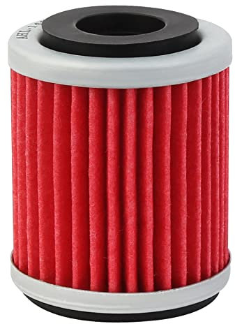 AHL- Motocicleta Filtro de Aceite oil filter para YAMAHA YFM350X WARRIOR 350 1987-2004(amarillo)