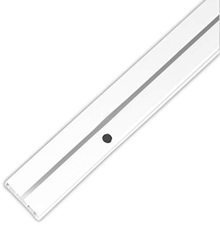 Bestlivings Gardinenschiene bis 480cm Länge, 1 bis 3 Lauf (480 cm / 1 Lauf), inkl. Zubehör. Für Schiebevorhang oder Kräuselband Gardinen