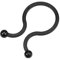sourcing map 100 Stk. Twist Lock Kabelbinder Nylon U Form Platz Sparen Schwarz 22mm Dmr
