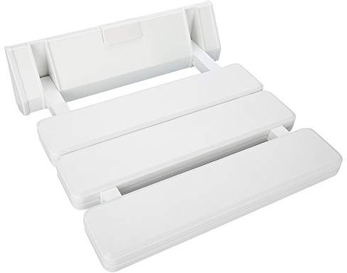 Sedile per doccia a parete, Sedile per doccia pieghevole, Sgabello bagno per anziani, Sedile pieghevole per doccia, Panca bagno pieghevole per uso domestico nella sauna, bianca