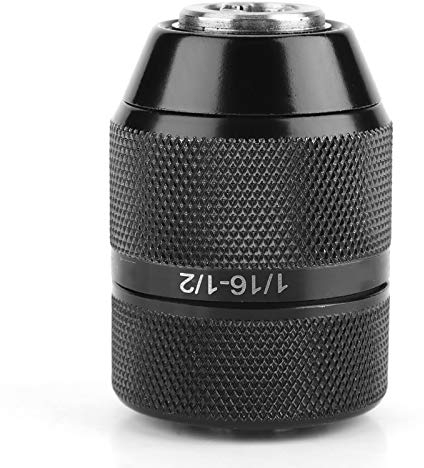 Mandrin de Forage 2~13mm, Mandrin Perceuse, Mandrin de perçage en métal de 13 mm mandrin de perçage sans clé autobloquant à montage 1/2