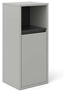 Vicco Midischrank Grau Viola 33x80x38 cm - Das Badezimmermöbel, Leichte Reinigung des Bodens Dank wandhängender Montage