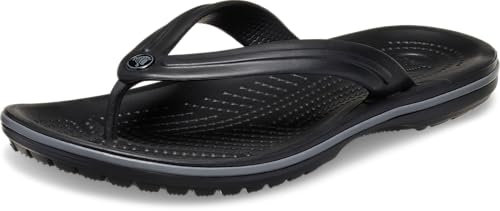 Crocs Unisexe Adulte Crocband Flip Tongs, Black/Slate Grey, 38/39 EU