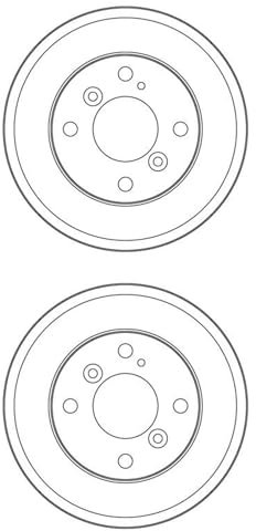 2X TRW 200mm Bremstrommeln hinten passend für Fiesta links + rechts | DB4553