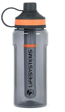 Lifesystems Wasserfilter Luftreiniger Flasche für Reisen und Alltag Entfernt Viren, Bakterien, Chemikalien und Mikroplastik, 1 Liter
