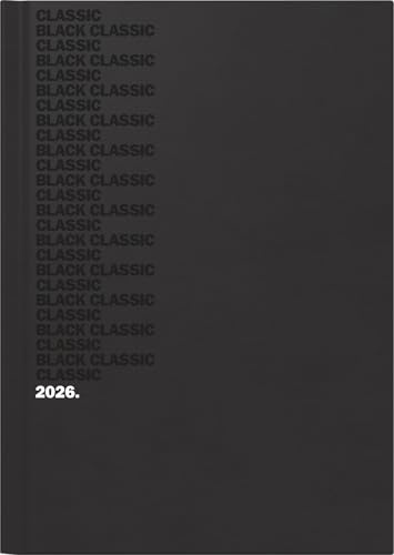BRUNNEN bokkalender mod. 795 2026 Black Classic | A5, plast