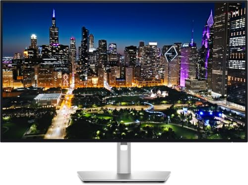 DELL UltraSharp U3225QE computer monitor 80 cm (31.5) 3840 x 2160 pixels 4K Ultra HD LCD Black, Silver