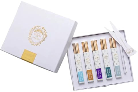 Giardini di Toscana Layering Kit - Miniature Eau de Parfum (5x8ml) - Geschenkset für Frauen und Männer - Inkl. Bianco Latte, Bianco Oro, Blu Indaco, Blu Mare und Celeste