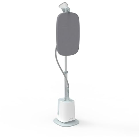 Spring & Spruce Steam Tower Plus 1.8L - Clothes Steamer with Adjustable Ironing Board - 6 Steam Settings & Shirt Pressing Tool - Fast Heat-Up - Vertical & Horizontal Steaming