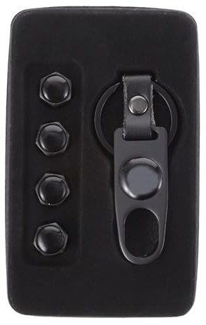 Cabilock Tapas De Vástago De Coche Aleación De Zinc, Juego De, Negro, Cubierta De Neumático De Coche Antirrobo, Compatible con Válvulas, Uso Talleres y Mantenimiento Automotriz