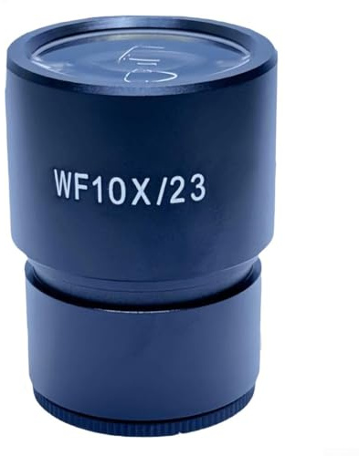 MeevrgR Oculaire de microscope - High-Eyepoint WF10X/20, WF10X/22, WF10X/23, WF20X/10, WF20X/12 FMC, boîtier en métal (WF10X/23)
