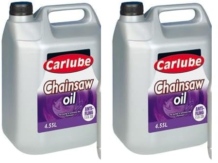 Carlube Chainsaw Oil 4.55L - High Performance Lubricant for Durable Chains, Excellent Anti Fling and Oxidation Resistance (Pack of 2)