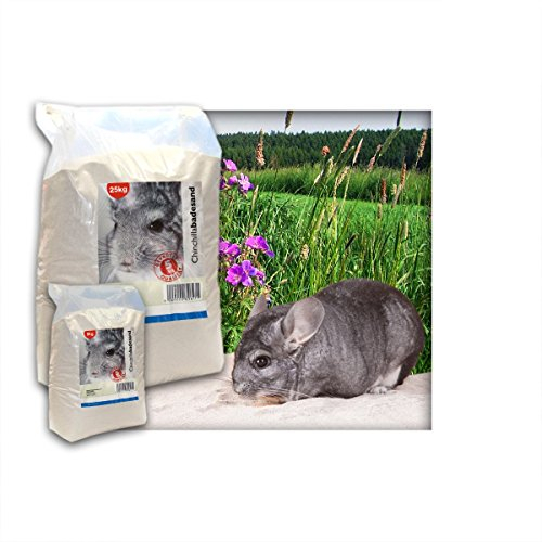 Kieskönig 5 kg Premium Chinchilla Badesand Chinchillasand - Made in Germany - samtweiche abgerundete Körnung