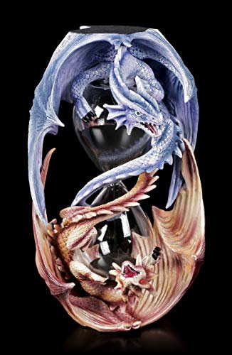 Unbekannt Fantasy Draghi Clessidra - Sabbia Timers Gotico Orologio per Uova, Dipinto a Mano, Motivo Di Anne Stokes, H 19 CM