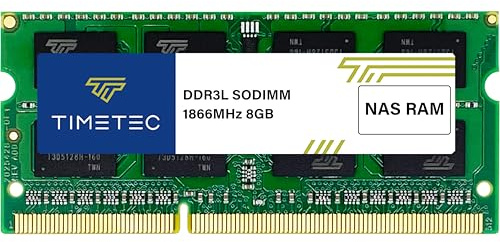 Timetec Hynix IC 8GB Compatible for Synology NAS DiskStation DS218+ DS918+ DDR3/ DDR3L 1866Mhz PC3L-14900 1.35V Non-ECC Unbuffered 204 Pin SODIMM Memory RAM (8GB)