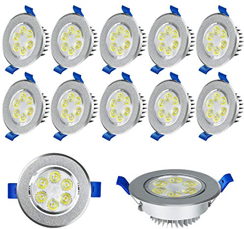 UISEBRT 20X 3W LED Einbaustrahler Schwenkbar 230V 270lm Warmweiß - LED Einbauleuchte Spot Deckenstrahler (20 X 3W, Warmweiß)