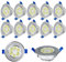 UISEBRT 20X 3W LED Einbaustrahler Schwenkbar 230V 270lm Warmweiß - LED Einbauleuchte Spot Deckenstrahler (20 X 3W, Warmweiß)