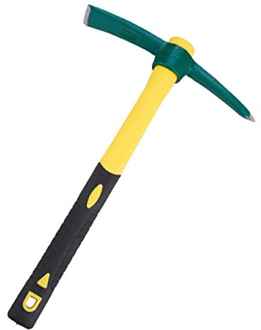 SUIOPPYUW Hacke, Unkrautpickel, Gartenpickel, wasserdichte Spitzhacke mit langem Griff, rostfreie, verschleißfeste Stahlhacke zum Auflockern des Bodens beim Camping