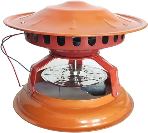 BLUEZY Electric Chimney Fan Flue, 80W Chimney draft inducer, Fireplace Exhaust Fan, Chimney Ventilation Fans Chimney Draft Inducer for Barbecue Air Extractor C