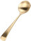 Cucchiaio da Tavola Dorato, 16,2cm Cucchiaio da Tavola in Ottone, Cucchiaio da Cibo per Caffè Espresso, Gelato, Porridge, Yogurt
