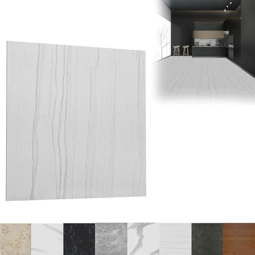 LZQ Lot de 27 revestimientos de suelo de PVC autoadhesivos - 30 x 30 cm - 2,51 m² - Baldosas de suelo antideslizantes - Resistente al desgaste - Impermeable - Para salón, cocina, modelo D