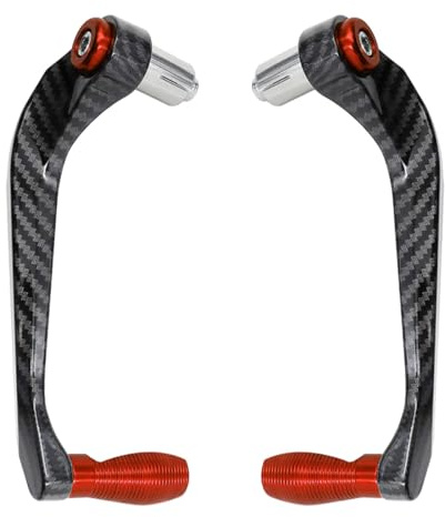 MOCNT Protectores de Manillar de Motocicleta 7/8 pulgadas Protector de Freno de Manillar de Moto 22mm Freno Palanca de Embrague Protector de Mano de Motocicleta Naranja