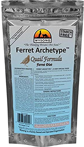 Wysong 858053 Ferret Archetype Quail Formula - Raw Ferret Food - 7.5 Ounce Bag