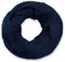 styleBREAKER Unisex Strick Loop Schal mit Patentmuster, Uni Feinstrick Schlauchschal, Winter Strickschal 01018152, Farbe:Midnight-Blue/Dunkelblau