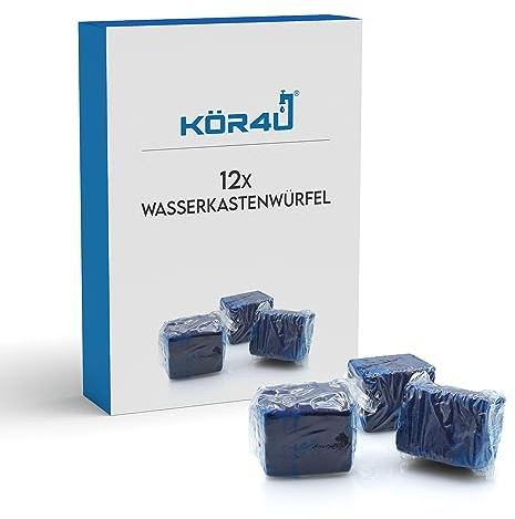 kör4u 12x WC Spülkastenwürfel, Klo Stein für Sauberkeit und Frische, hygienische WC-Tabs gegen Kalk und Gerüche, einfache Anwendung, langanhaltende Wirkung