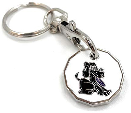JAM2DAY Trolley Token Keyring - £1 Coin (Cute Dog)