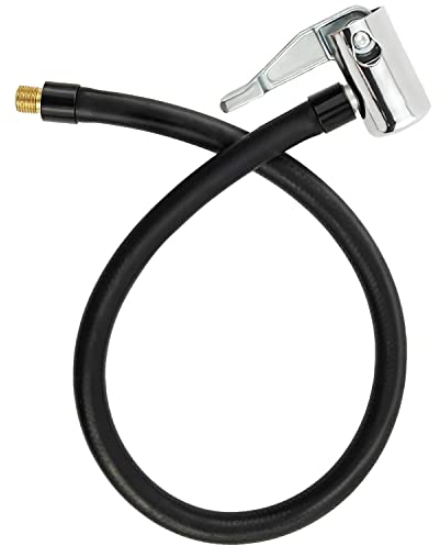 sciuU 40cm / 15.7 inches Extension Tube Hose for Portable Air Compressors, Bike Car Motorcycle Bicycle Tyre Air Pump Inflator Replacement Hose, with Locking Adapter Valve Schrader American valve