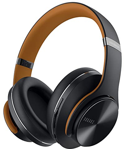 DOQAUS Bluetooth Headphones Over Ear, 90H Playtime, 3 EQ Modes, HiFi Audio, ENC Mic, Reinforced Durable Frame & Soft Earpads for Extended Wear, Phone, PC, Travel