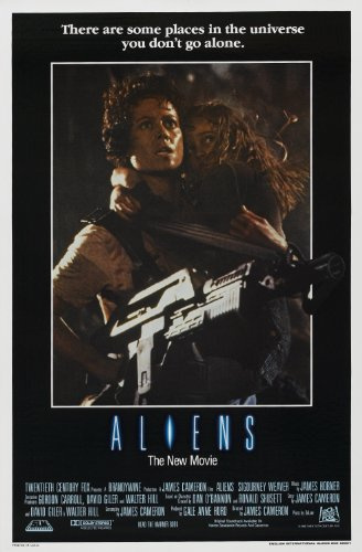 80-tals klassisk retro vintage filmposter affischtryck väggkonst bilder (Aliens, A4 affisch)