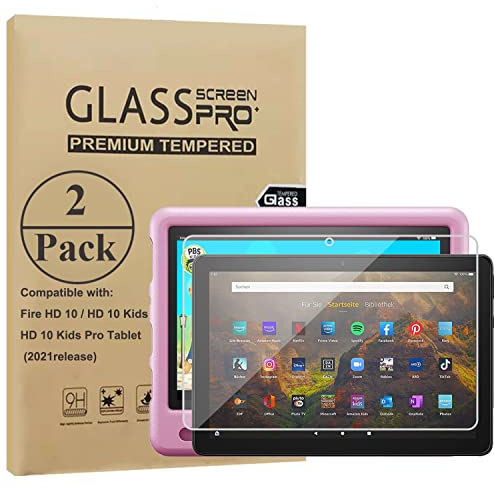 Ytuomzi Displayschutzfolie für 10.1 Zoll Tablet 2023, gehärtetes Glas, Bildschirmschutz für 10 Plʌs/ 10 Kids/Pro, kratzfest, HD-Auflösung, Anti-Fingerabdruck, [2 Stück]
