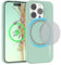 EAZY CASE - Silikonhülle für iPhone 15 Pro Hülle mit MagSafe Silikon Case Grün weich stoßfeste Handyhülle iPhone 15 Pro Schutzhülle mit Kameraschutz Dünn Premium Schutz Cover Phone Bumper Mint Grün