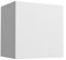 Mama Store Atena Cubotto Estantería con Puerta en Kit, Blanco Brillante Laminado, L. 30 x P. 22 x H. 30 cm
