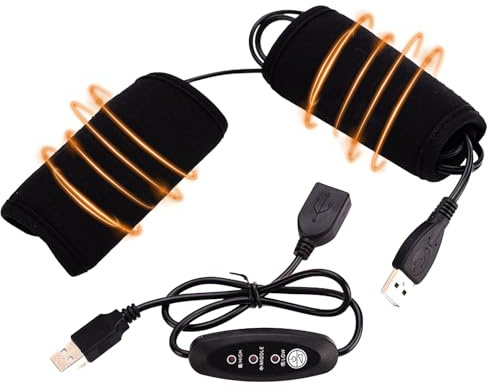 Uppvärmda handgrepp,uppvärmda handgrepp USB-driven 5V 3-växeltemperatur | Styrvärmegrepp för cykler Scooter Kall vinter Utomhusåkning Pendling Resor Turer Fritidsaktiviteter Daglig åkning Sport