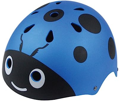 KOMBIUDA Casco De Patinaje Casco De De Bebe Scooter De Montaña Equipo De Protección para Patinaje De Bicicleta De Seguridad De Carretilla Blue