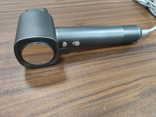 PKBD Hair Dryer, 200 Million Negative Ionic Hairdryer, 110,000 RPM High Speed Brushless Motor Blow Dryer for Fast Drying, Low Noise Hairdryers with LED Display for Home and Travel, Grey