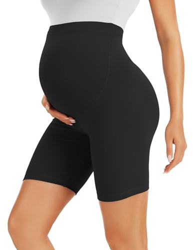 BAYDI Creamlush 13 cm mammashorts med justerbar midja, 1 pack – svart, XL