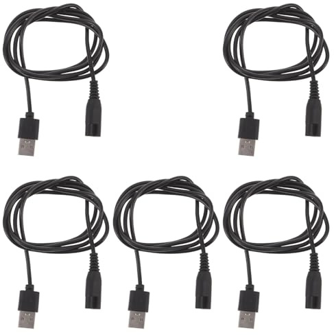 IWOWHERO 5 Pezzi Jiebi Accessori Per Risciacquo Irrigatore Orale Caricabatterie USB Idropulsore Portatile Cavo Di Ricambio Idropulsore Di Ricarica Cavo