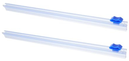Lurrose Lames de Coupe pour Film Alimentaire 27 Cm, Lot de 2, Distributeur Plastique Coulissant, Coupe-film Étirable Cuisine, Restaurants et Emballage Alimentaire Professionnel