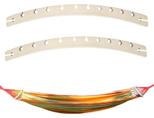 Hängmatta spridare i trä set 2 st, 40/50 cm, anti-hängstänger, enkel att installera/ta bort, stark och lätt, använd för husbil, träd, , semester, 12 hål vardera