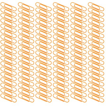 Aramox Trombones Colorés en Fil Enduit PET, 180 Pièces, Style de Support de Trombone Léger pour la Classification des Fichiers, les Signets, la Maison, le Bureau, l'école