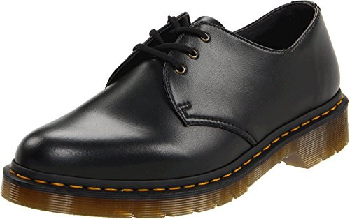 Dr. Marten's 1461 Vegan, Unisex-Adult Lace-Up Flats, Black, 8 UK (42 EU)