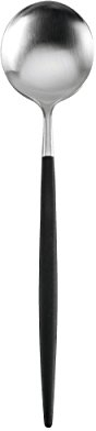 ASA ASA32103950 Goa Cucchiaio, Posata da Tavola, Coperto, da Gourmet, Posateria, Acciaio Inox, Nero, 21 cm, 32103950
