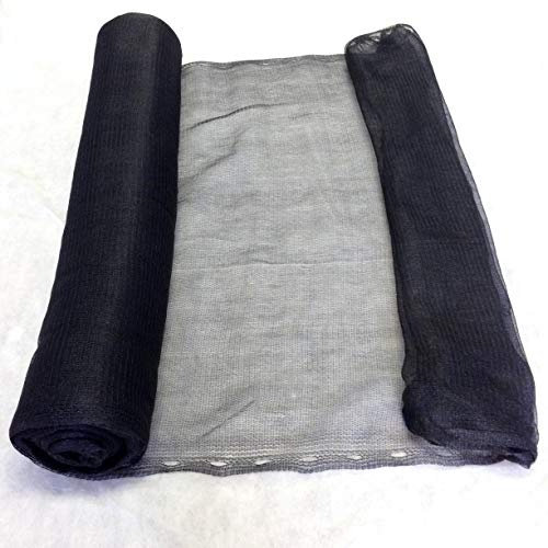 Yuzet 3m x 50m Black Debris Scaffold Garden Netting/Windbreak Shade, Crop Protection, Allotments Screen, Mesh Sheet, Anti Bird Net